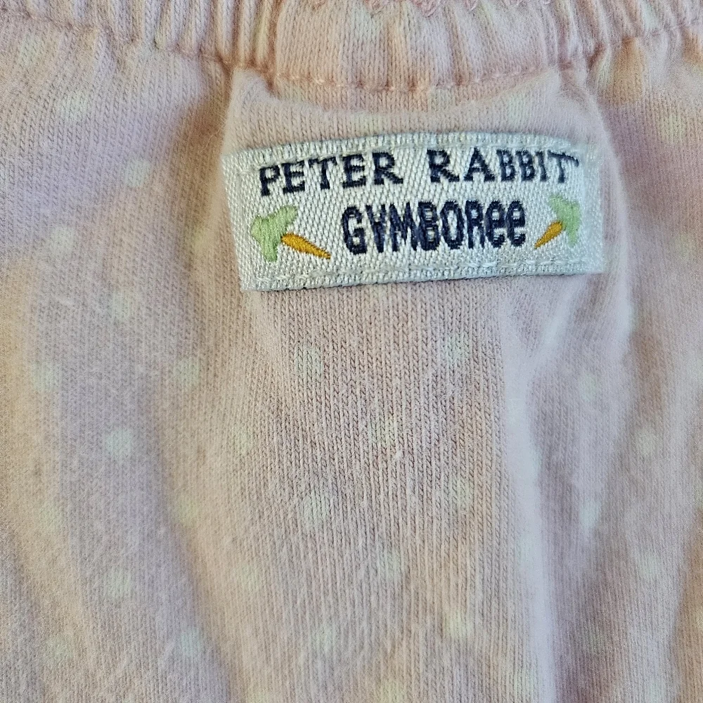 Gymboree 2017 Peter Rabbit Pink Ruffle Romper Some Bunny Loves Me 3-6‎ Months